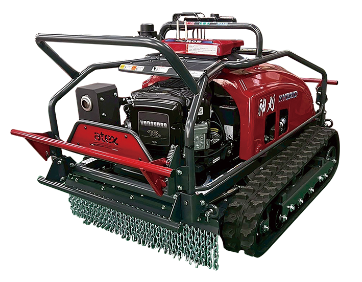 【草刈り機特集】アテックス 自動運転で草刈進化 簡単操作で傾斜30度対応